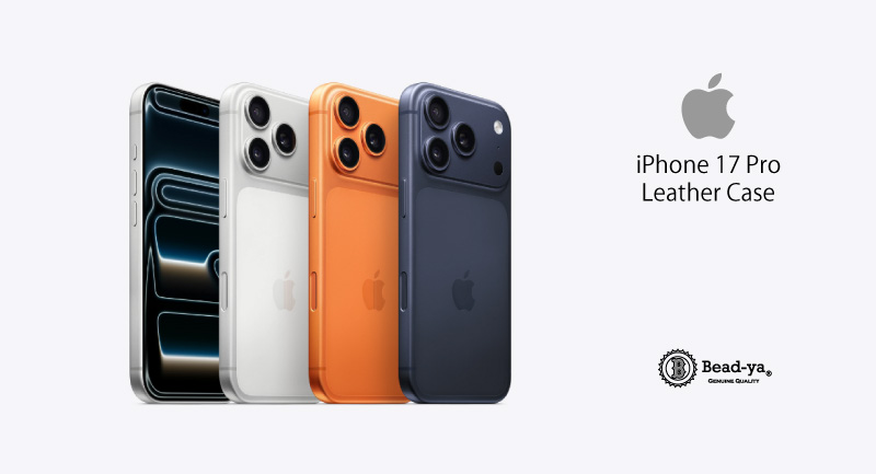 手帳型 iPhone 17 Pro用レザーケース
